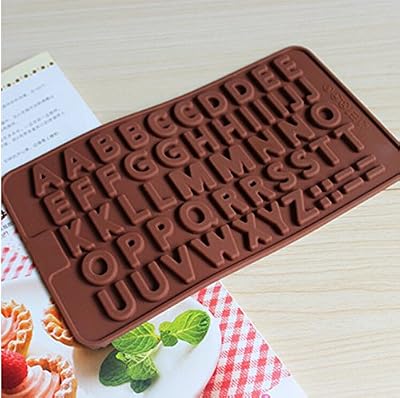 Easting Alphabet Letter Shape Party Silicone Cake Molds Decoration Fondant Cookie Baking Mold,random Color