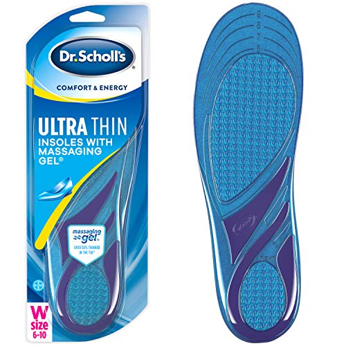 Dr. Scholl’s ULTRA THIN Insoles // Massaging Gel Insoles 30% Thinner in the Toe for Comfort in Dress Shoes (for Women’s 6-10, also available for Men’s 8-13)