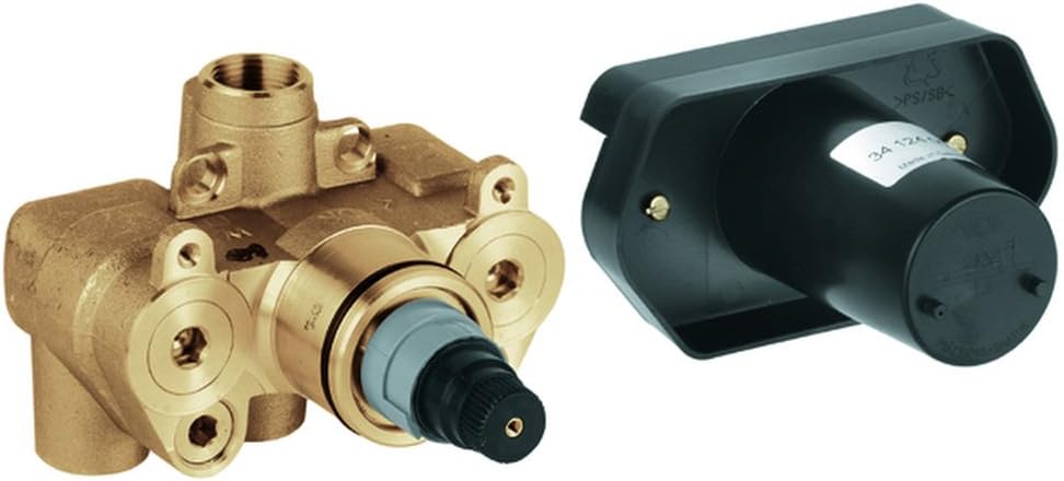 Grohe 34 124 000 Grotherm 3 4 Inch Thermostatic Rough In Valve With Service Stops Faucet Valves Amazon Com