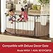 Toddleroo by North States - 6-Bar Extension for Deluxe Décor Gate: 15 Inch Baby Gate Extension - Add Up to 6 Extenders - Matte Bronze