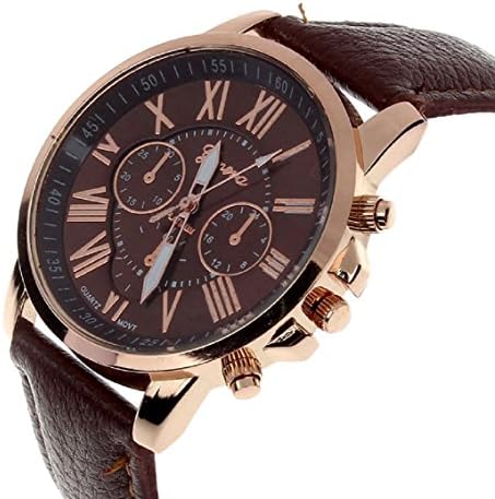 Kinghard Women's Fashion Numerals Analog Quartz Wrist Watch(Brown)