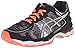 ASICS Women's Gel Kayano 22 Running Shoe, Black/Flash Coral/White, 6 M US