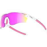 AJBAY Polarized Sports Sunglasses for Men Women,Wrap Around Sun Glasses for Running Cycling Baseball Fishing Golf Hiking