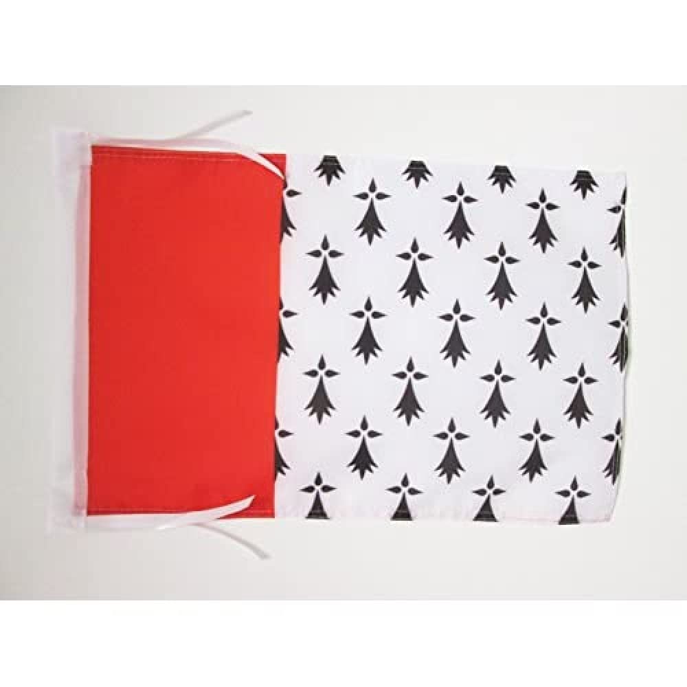 AZ FLAG - Pays nantais Flag - 18'' x 12'' - 100% Polyester Bro Naoned in Brittany Small Banner with Two Cords - Fade Resistant - Vivid Colors - 18x12 in - 45x30 Cm — image 1