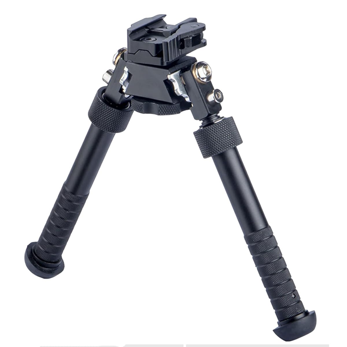 Paike 6’- 9’Tactical Rifle Adjustable Bipod, CNC Quick Detach Lever for Picatinny Rail Mount