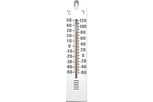 Rooyar Wall Hanging Thermometer Temperature -50-50℃/-60-120° Ffor Indoor Outdoor Home Garden Office Decoration