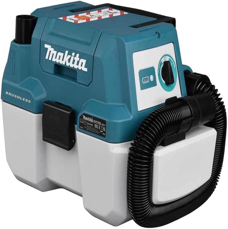 Makita DVC750LZ 18V Li-ion Brushless L-Class Vacuum Blue Batteries Charger Not