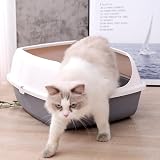 Vivo Technologies Large Open Cat Litter Tray with Raised Rim 57.5 x 44 x 19 cm view 5