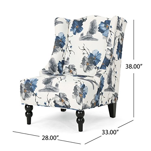 Christopher Knight Home Alonso High-Back Fabric Club Chair, Print ...