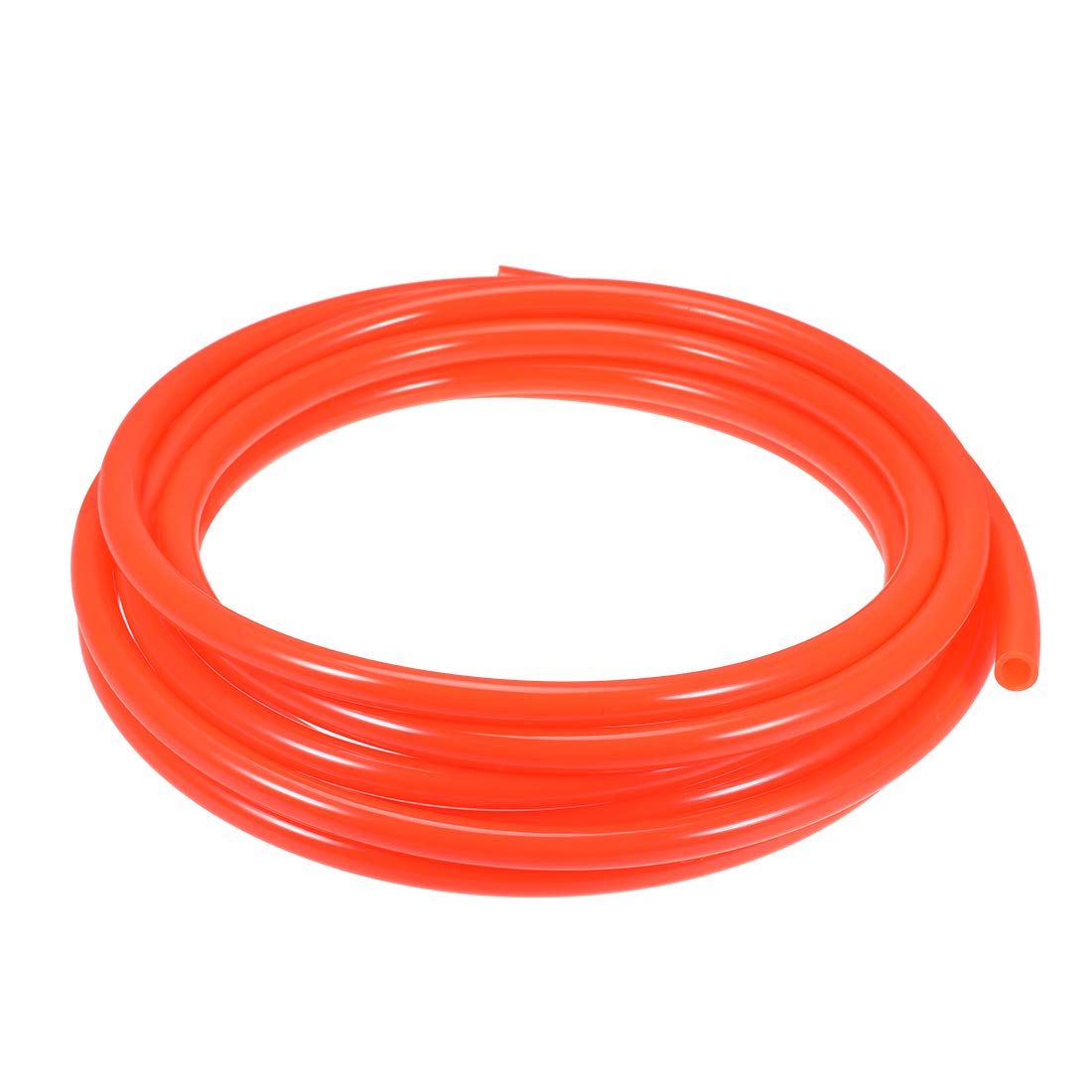 sourcing map Pneumatic Air Tubing, 12mm OD x 8mm ID 5m (197 Inch) PU Polyurethane Air Compressor Tubing Hose Pipe Orange
