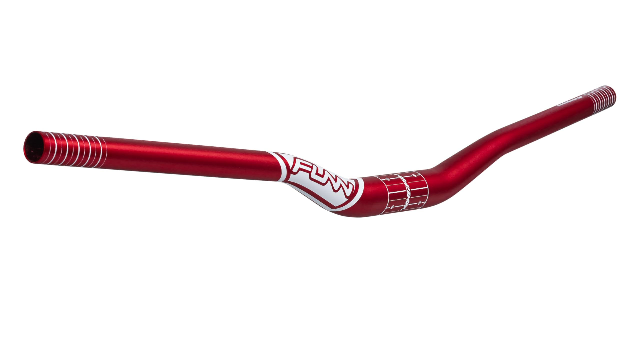 Funn Kingpin Mountain Bike Handlebar with Bar Clamp 31.8mm and Width 785mm, Tough and Lightweight Alloy Riser Handlebar for MTB, BMX and Road Bike, Rise 30mm MTB Handlebar (Red)