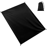 Tent Footprint, 87" x 59" Waterproof Camping Tarp with Storage Bag | Tarp for Under Tent. Lightweight and Durable 210T Polyester Fabric. For Camping, Hiking, Picnic. For Most 2-Person Tents