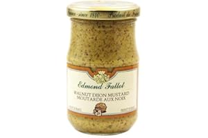 EDMOND FALLOT Fallot Walnut Mustard - Dijon Mustard with Nuts 7 oz Jar