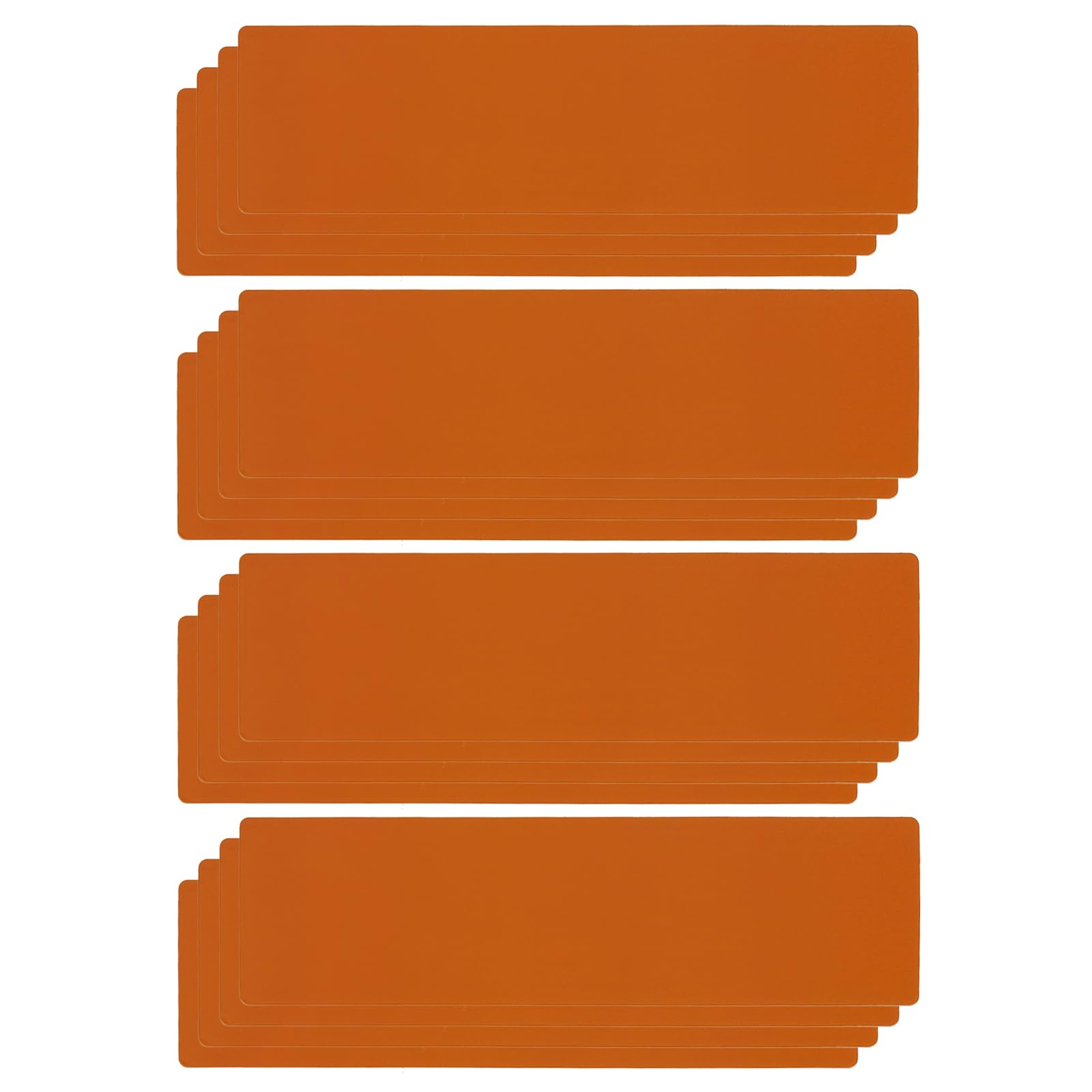 PATIKIL Magnetic Name Tag 8.27x2.3Inch, 16 Pcs Dry Erase Magnet Labels Waterproof Reusable Strips for Classroom Office Refrigerator Home whiteboard, Orange