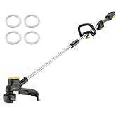 HEINPRO Cordless Weed Wacker Compatible with DeWalt 20V MAX Battery | 16" Brushless Weed Eater, Grass Trimmer for Lawn Care, Bump Feed, String Trimmer With 4 Bulk Trimmer Line Coils (Tool Only)