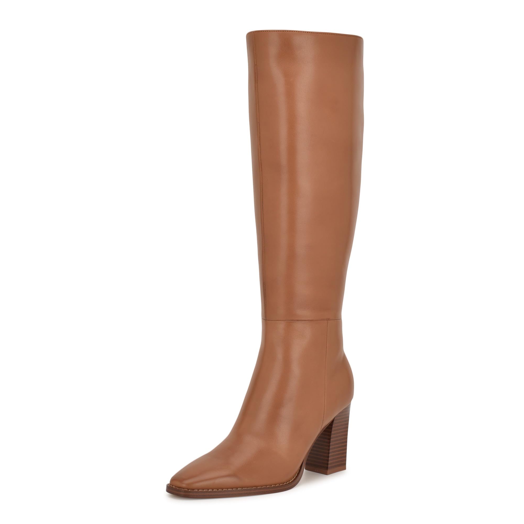 Nine West Women’s Zazz Boot, Caramel Leather 120, 7