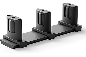 BONIKLUBA Siding Closet Door Floor Guide,Barn Door Guide for Bottom,Adjustable Bypass Door Floor Guide 3-Roller Design,Black