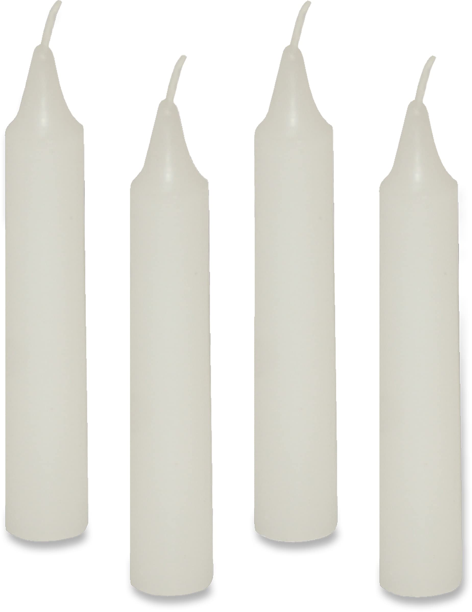 Pack of 36 Mini White Chime Candles for Celebrations and Christmas