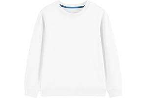 Lesteco Kids Crewneck Sweatshirt Toddler Long Sleeve Tops Medium Weight Fall Pullovers for Boys and Girls 2-14 Years