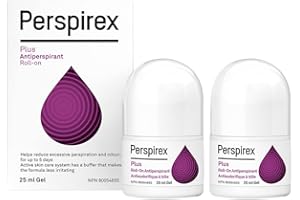 Perspirex Plus 2-Pack Antiperspirant for Women and Men – Clinical Strength Roll On Deodorant Protects Against Excessive Sweat