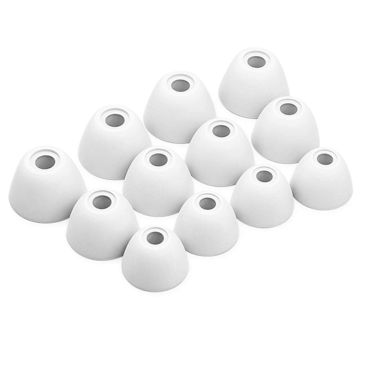Okuli Set of 12 Silicone EarBuds Ear Tips For Samsung Galaxy Buds 1 Earphones in White