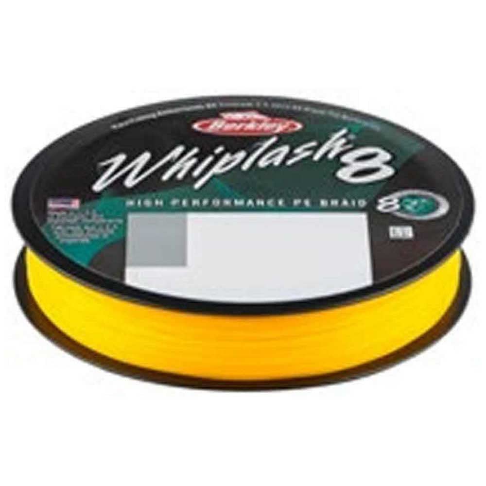 Berkley Whiplash8, Fishing Line, Superline, , Predator Fishing, Pike, Perch, Zander, Trout, Unisex, Yellow, 0.28mm | 47.1kg | 104lb | 295yd