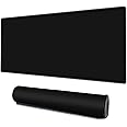 Galdas Gaming Mouse Pad XXL XL Large Mouse Pad Mat Long Extended Mousepad Desk Pad Non-Slip Rubber Mice Pads Stitched Edges Thin Pad（Black-31.5 * 11.8）