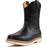 SUREWAY Men's Waterproof Wellington Work Boots | Full Grain Leather,Pull On,GoodyearWelted,EH Rated