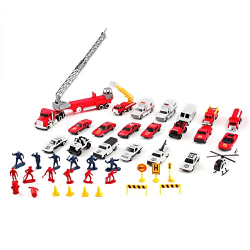 Emergency Fire Rescue First Responder Die Cast Trucks Mini Toy Vehicle