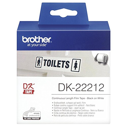 DK - Etiqueta continua para impresora de etiquetas QL, ancho de etiqueta 62 mm, color blanco