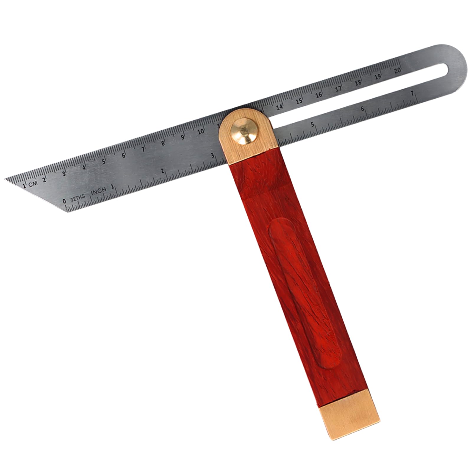 Dewocke Sliding Bevel Gauge, 8 Inch Adjustable Bevel Angle Finder Tool, T Square Ruler with Dual Scale, Angle Measurement Tool for Carpentry, Craftsman, Woodworking, Engineers