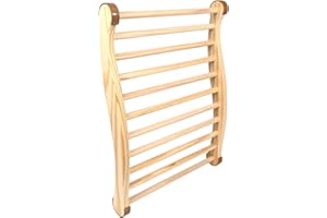 ikare Wooden Sauna Backrest Infrared - Ergonomic S-Shape Sauna Chair with Back, Sauna Accessories for Any Barrel or Infrared Sauna