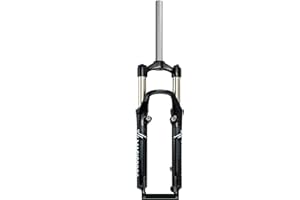 Mountain Bike Suspension Fork 26 Inch 100mm Travel 1 1/8 Straight Tube QR 9mm Aluminum Alloy Mechanical Fork Disc/V Brake Sho