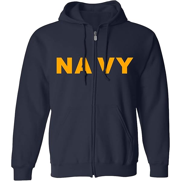 Zerogravitee Sudadera Con Capucha Y Cremallera Completa Con Estampado De Manga Blanca De Los Marines, Negro