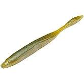 Strike King KVD Dream Shot Fishing Lure, Soft Plastic Worm, Hinged Tail Section, Coffee Scent, Salt Impregnated, Open Pour Technology