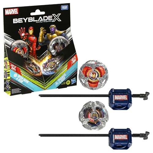 Beyblade X Marvel Collab, Iron Man 4-80B vs. Thanos 4-60B, Multipack