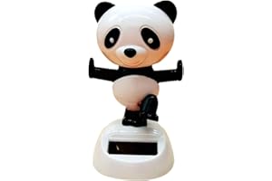 YUANHOLUMID Black White Panda Dancing Doll | Solar Swing Panda | Dancing Panda Ornament, Solar Powered Panda, Swinging Panda Decor, Solar Panda Ornament,Solar Swing Doll, Solar Power Kits