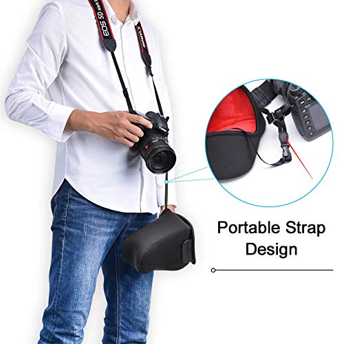 CADeN DSLR SLR Camera Sleeve Case with Neoprene Protection, Compatible