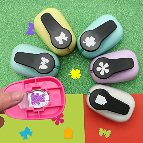 Craft Hole Punch Set 6 PCS, 5/8 Inch Paper Craft Punches 6 Shapes for