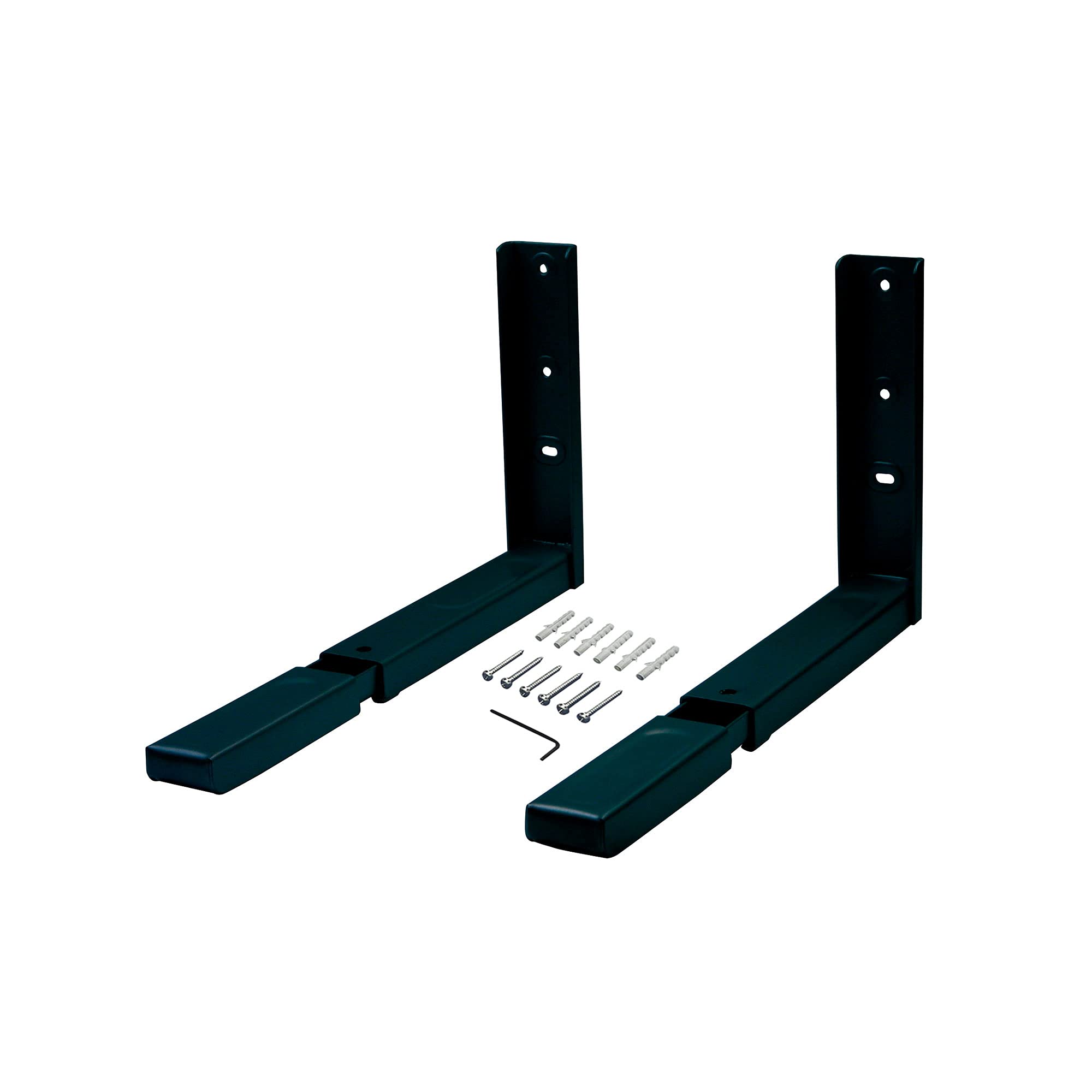 AMIG - Adjustable Microwave Holder | Maximum Weight: 40 kg | Material: Steel | Finish: Black