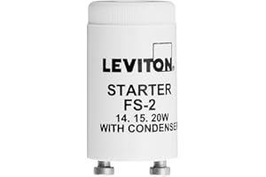 Leviton Fluorescent Lamp Starter, 12409, White