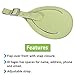 Travelon Bright Color Large Leather Heavy Duty Luggage ID Travel Tags with Adjustable Buckle Strap and Name Card Tag Easy to Identify, Lime Green (Pack of 2)