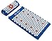 ZenGuru Best Acupressure Mat & Pillow Set - Effective Remedy for Pain and Stress Relief - with Magnet Therapy - Includes Carry Bag & Reflexology Foot Chart (Blue)