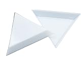 20 PCS Bead Sorting Trays Triangle White Plastic