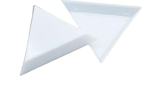 BOUTI1583 20 PCS Bead Sorting Trays Triangle White Plastic