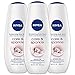 NIVEA Care & Sparkle Moisturizing Body Wash - Floral Scent with Diamond Powder for Normal Skin - 16.9 fl. oz. Bottle (Pack of 3)