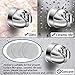 Shower Head Holder, Adjustable and Removable Vacuum Suction Cup Shower Head Holder for Handheld Shower Head, ABS Plastic and Shiny Chrome Finish