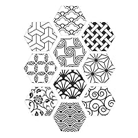 NMFIN Peel & Stick Backsplash Wall Sticker,Hexagon Tile Floor Sticker, Self Adhesive Removable Floor Decal Waterproof for Home Living Room Bedroom Bathroom Kitchen Decor (PVC 10Pcs)