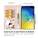 ProCase Galaxy S10e Wallet Case, Flip Kickstand Case with Card Holders Mirror Wristlet, Folding Stand Protective Book Case Cover for Galaxy S10e 2019 Release -Pink