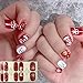 WOKOTO 6 Sheets Christmas Nail Polish Stickers with 1Pcs Nail File - Deer, Snowman, Gel Nail Wraps Decal Strips Manicure Kit Stick On Nail Polish Strips for Christmas Day Holiday
